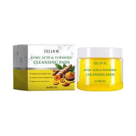 EELHOE Turmeric Cleansing Pad Gently Cleanses Face, Brightens And Nourishes Skin, Refreshing Skin Care Cleansing Pad
