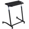 Mobile Cycling Desk Foldable Bike Trainer Fitness Desk with Lockable Wheel