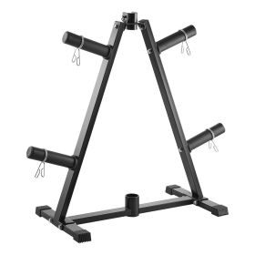 VEVOR Weight Plate Rack, A Frame Weight Plate Tree for 2-Inch Weight Plates, Standard Weight Plate Tree, 300 lbs Load Capacity Weight Storage Holder