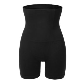 High Waist Shapewear Seamless Tummy Control Panties Butt Lifter Thigh Slimmer Body Trainer Shaper Compression Lingerie Panties for Women (Option: Black_S)
