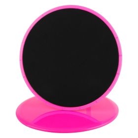 2Pack Sided Gliding Discs Core Sliders Exercise Sliding Workout Strength Carpet (Option: pink)