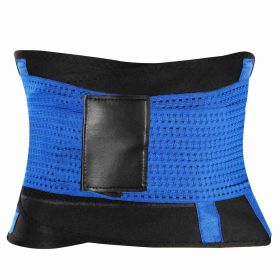 U-Shaped Slimming Waist Belt Body Abdominal Shapewear Sport Tummy Cincher Bands Office Ladies Postpartum Mothers (Option: 2XL_Blue)