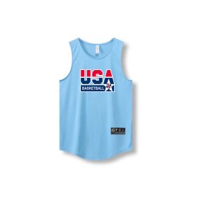 Loose Men Running Vest 2022 Outdoor street basketball Gym Sleeveless Letter Print Shirt Quick Dry Fitness Bodybuilding Tank Tops (Color: 870 vest4, size: XXL)