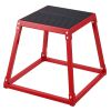 VEVOR Plyometric Jump Box, 18 Inch Plyo Box, Steel Plyometric Platform and Jumping Agility Box