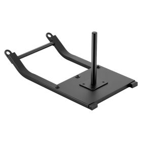 Weight Power Pull Push Sled Workout Fitness Strength Speed Training Sled Black (Color: Black, Support Rod Size: 1&2 inches)