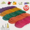 50pcs Spiral Incense, Lemongrass, Rose, Jasmine, Lavender Orange Aromatherapy Coils, Burning Time 3-4 Hours Suitable for Air Purification, Yoga