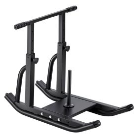 VEVOR Weight Sled, Steel Power Sled, Fitness Training Sleds for Athletic Exercise Speed Improvement, Workout Equipment with Adjustable Height Handle (Color: Black, Support Rod Size: 1&2 inches)