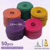 50pcs Spiral Incense, Lemongrass, Rose, Jasmine, Lavender Orange Aromatherapy Coils, Burning Time 3-4 Hours Suitable for Air Purification, Yoga