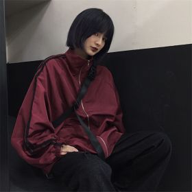 Women's Casual Sports Sun Protection Clothing (Option: Burgundy-2XL)